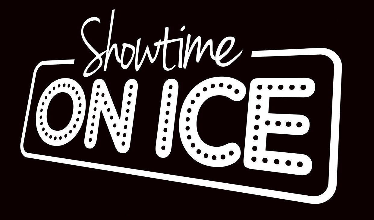 The logo for showtime on ice.