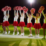 A group of girls on ice skates.