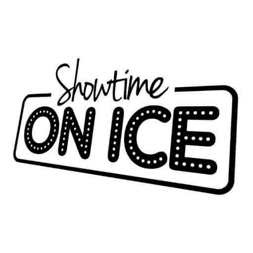 SHOWTIME ON ICE WHITE AND BLACK LOGO
